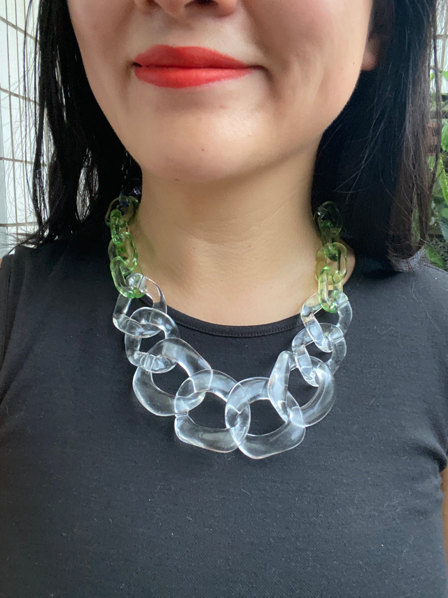 Infinite Colors Carolyn Necklace - Clear | cukimber designs