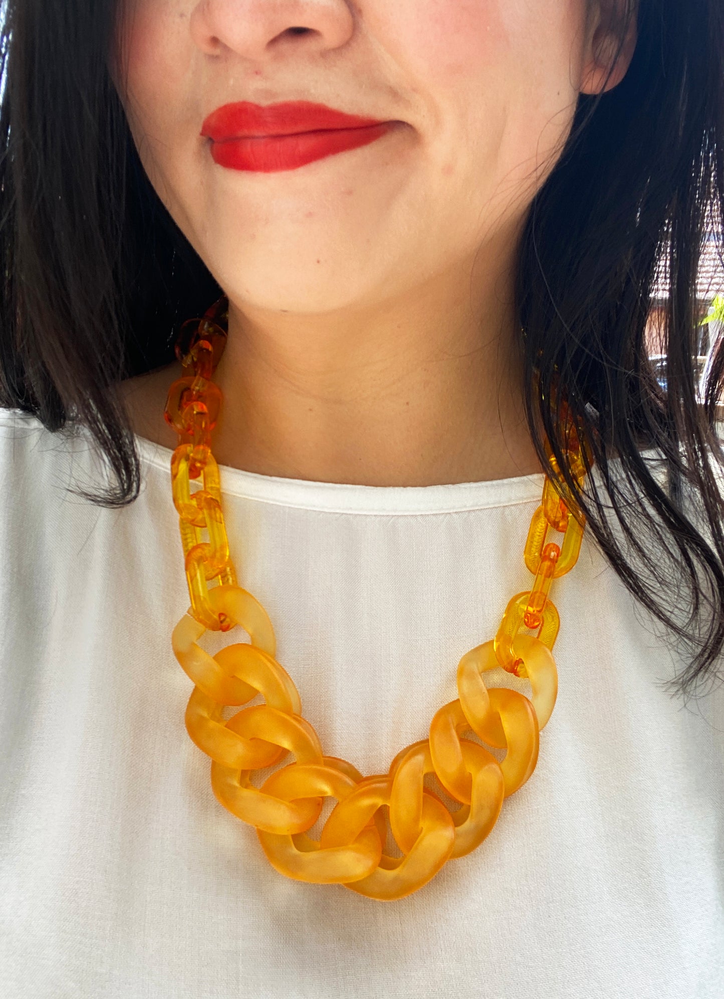 Infinite Colors Sarah Necklace -  Marigold Matte Gloss