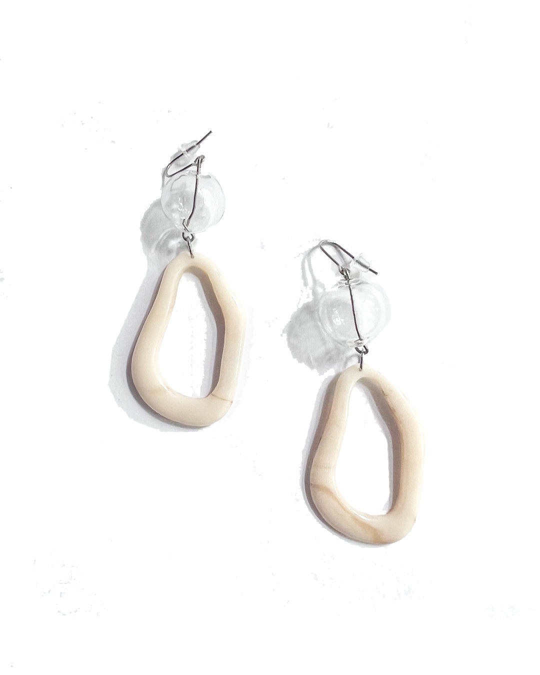 The Neutrals - Cheryl Earrings in Cream