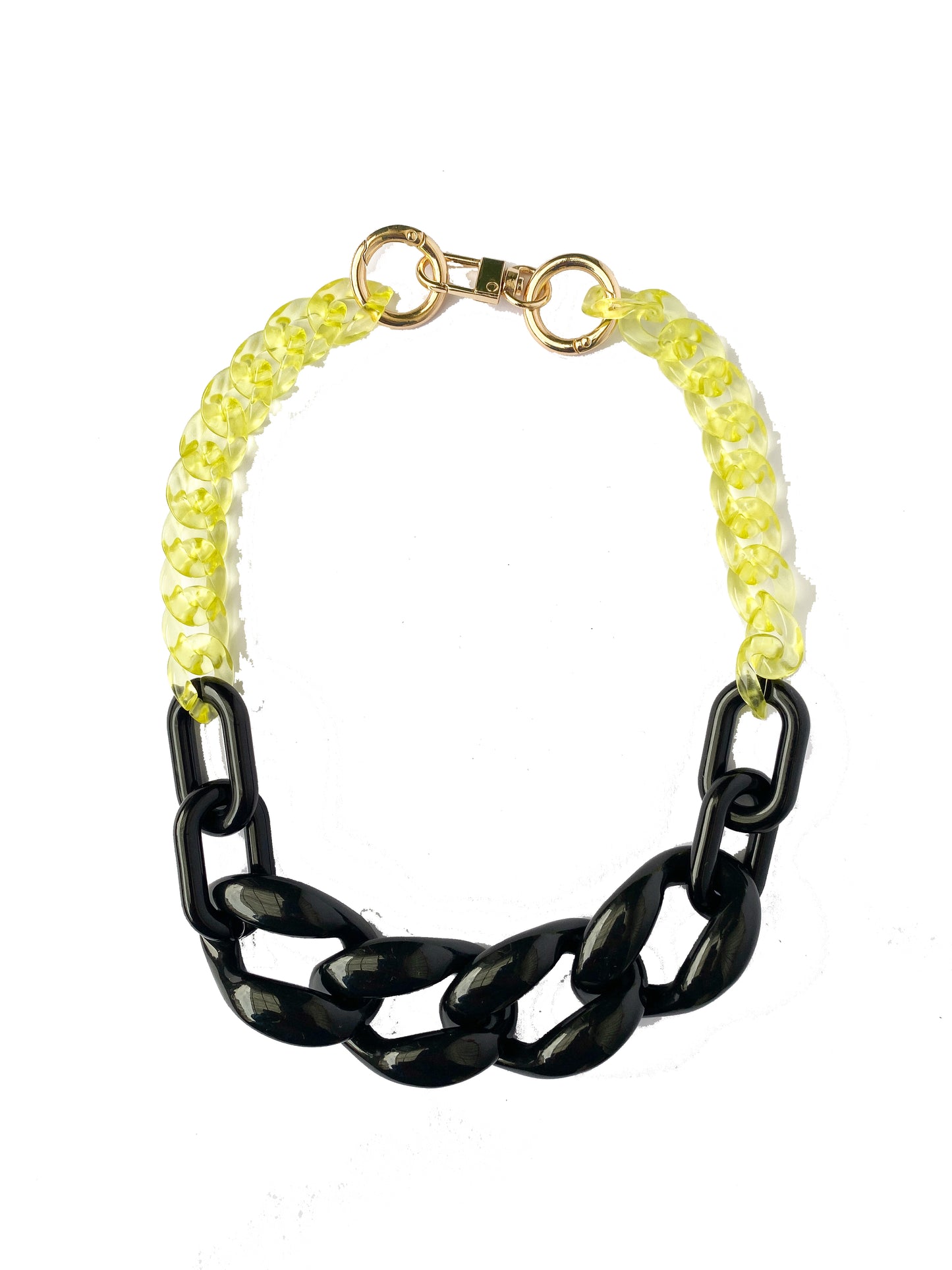 Infinite Colors Necklace - Black Yellow