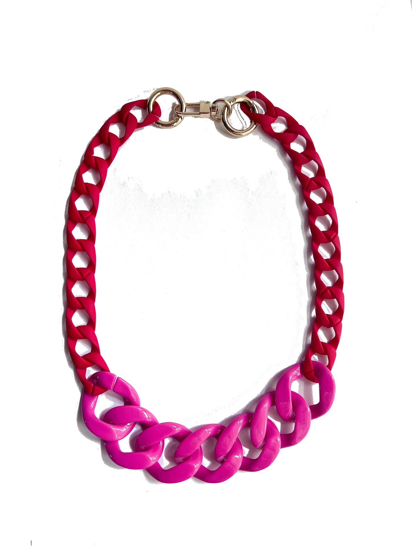 Infinite Colors Willow Necklace - Pink Red