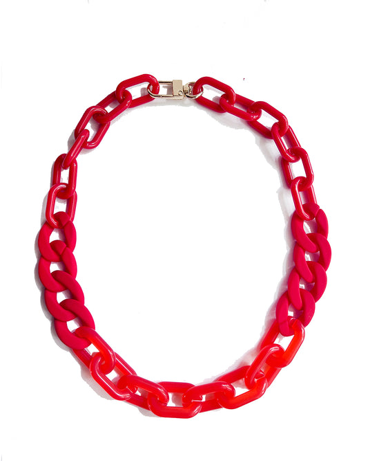 Infinite Colors Eartha 2 Necklace - Thin Red Chain