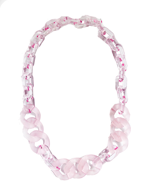 Infinite Colors Cotton Necklace - Pink