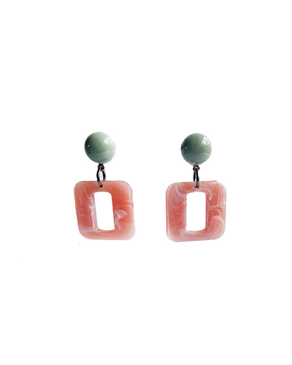 The Neutrals - Dusty Pink Jade Earrings