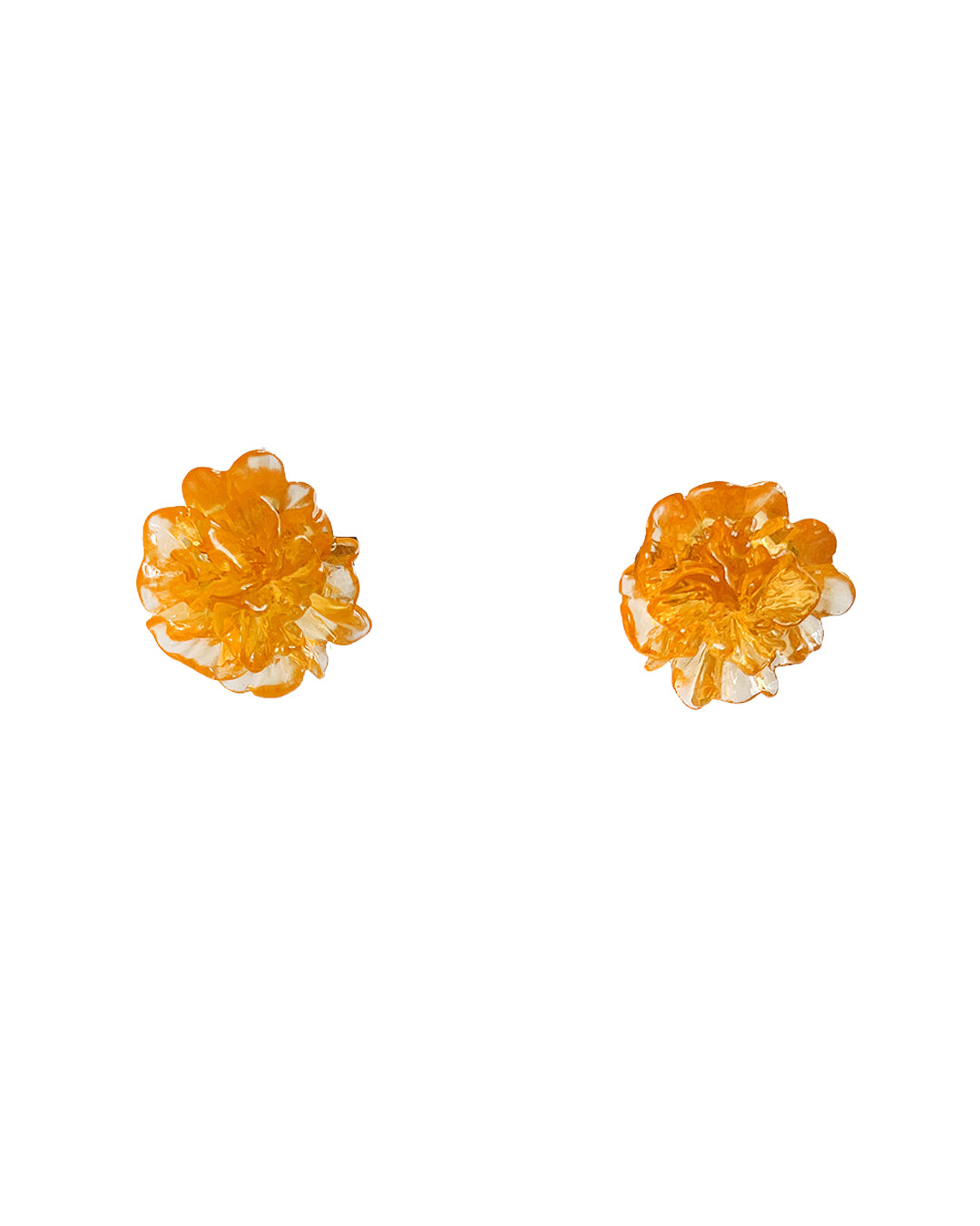 Marigold Bloom Stud Earrings