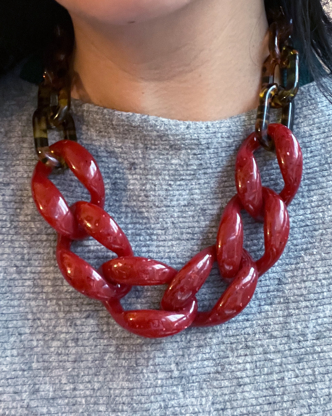 Infinite Colors Necklace - Big Red