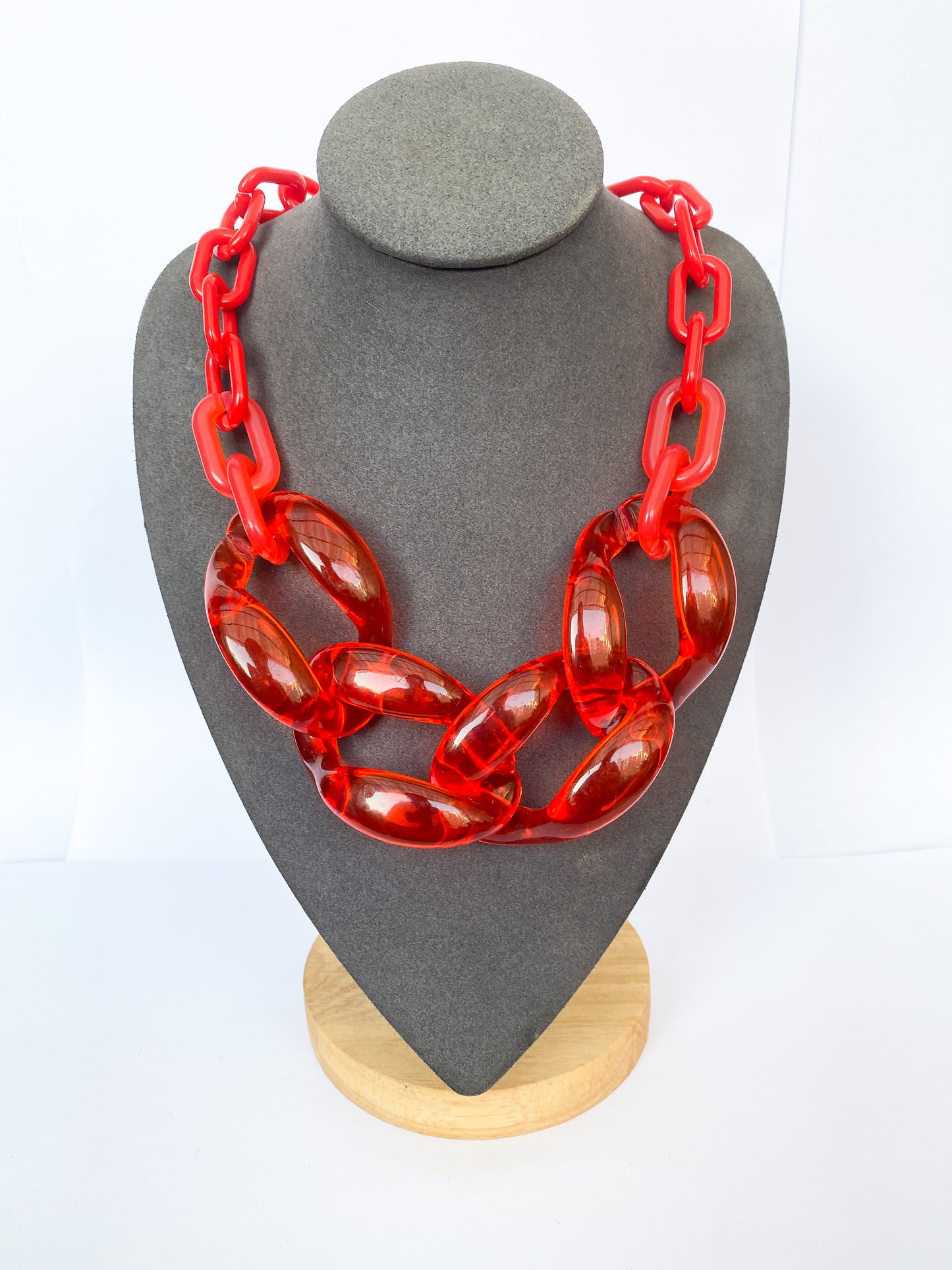 Infinite Colors Necklace - Opaque Red