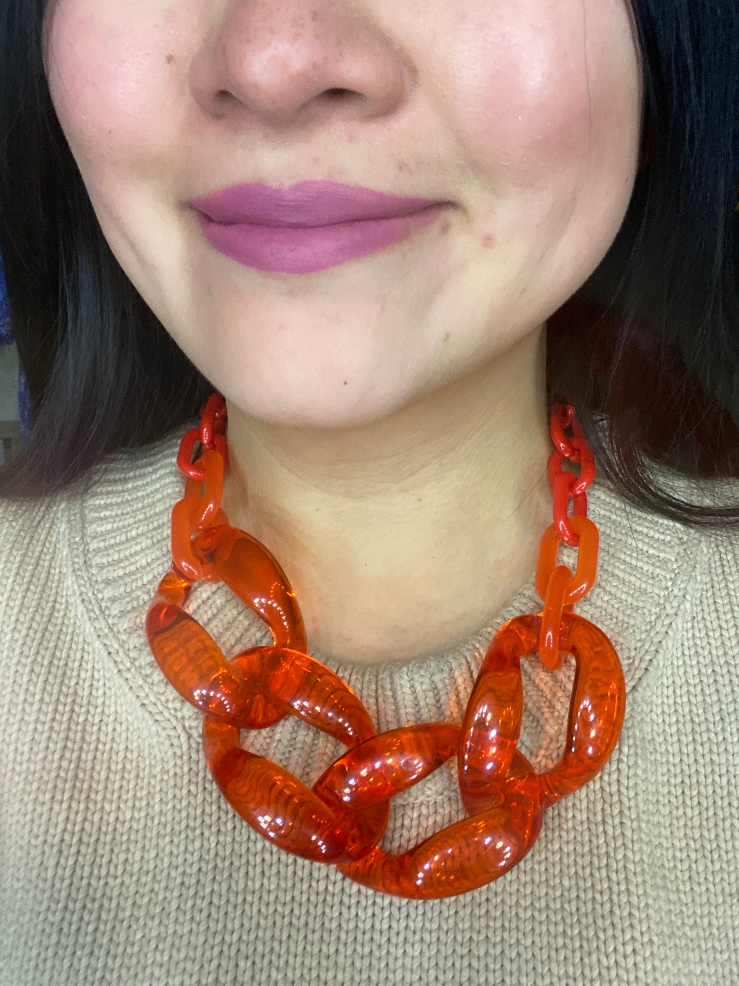 Infinite Colors Necklace - Opaque Red