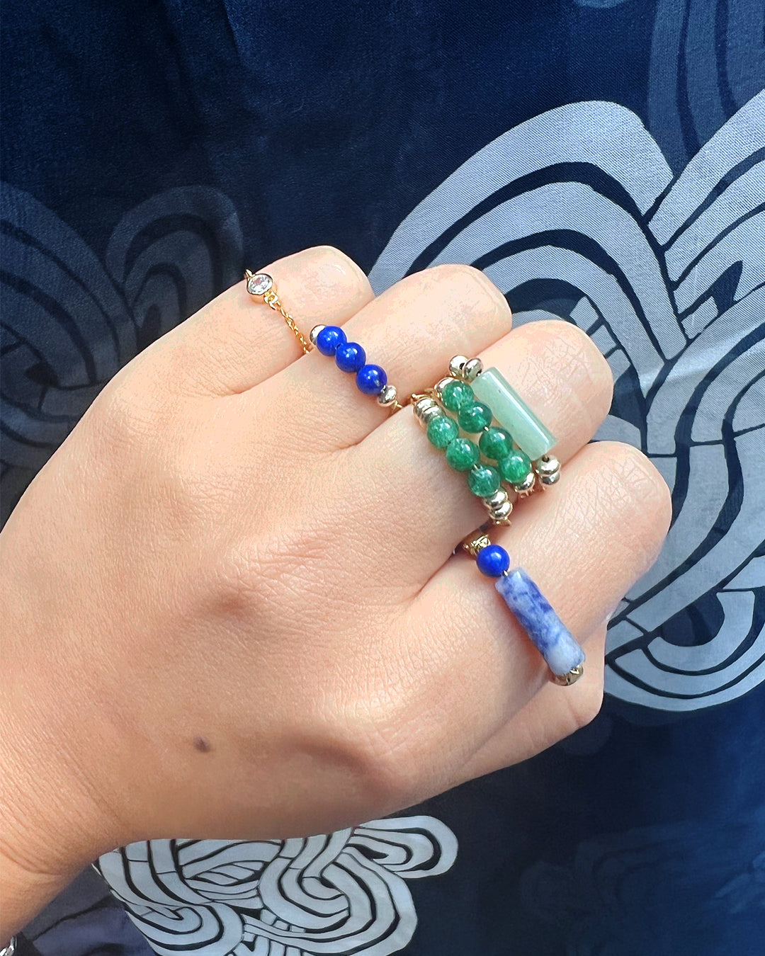 Semifine Lapis Lazuli Sodalite Ring | cukimber designs