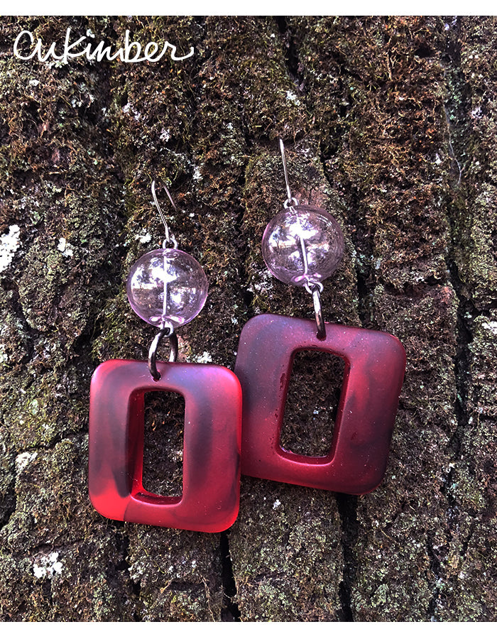 Baubles - Mami Earrings in Ruby Red