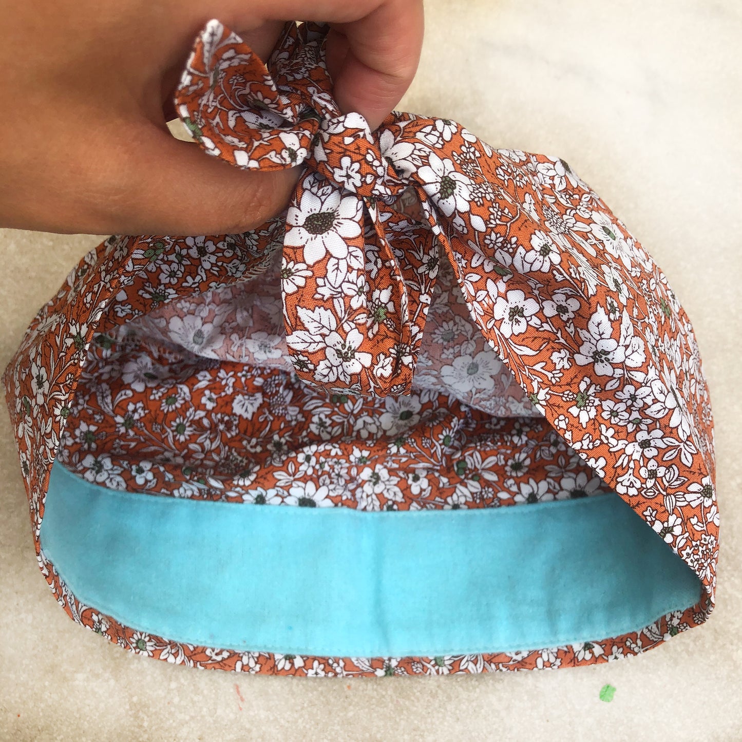 Orange Blossom Surgical Hat & Mask Set