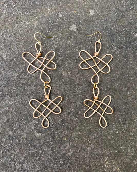 Infinity Knots - Double Happiness Earrings