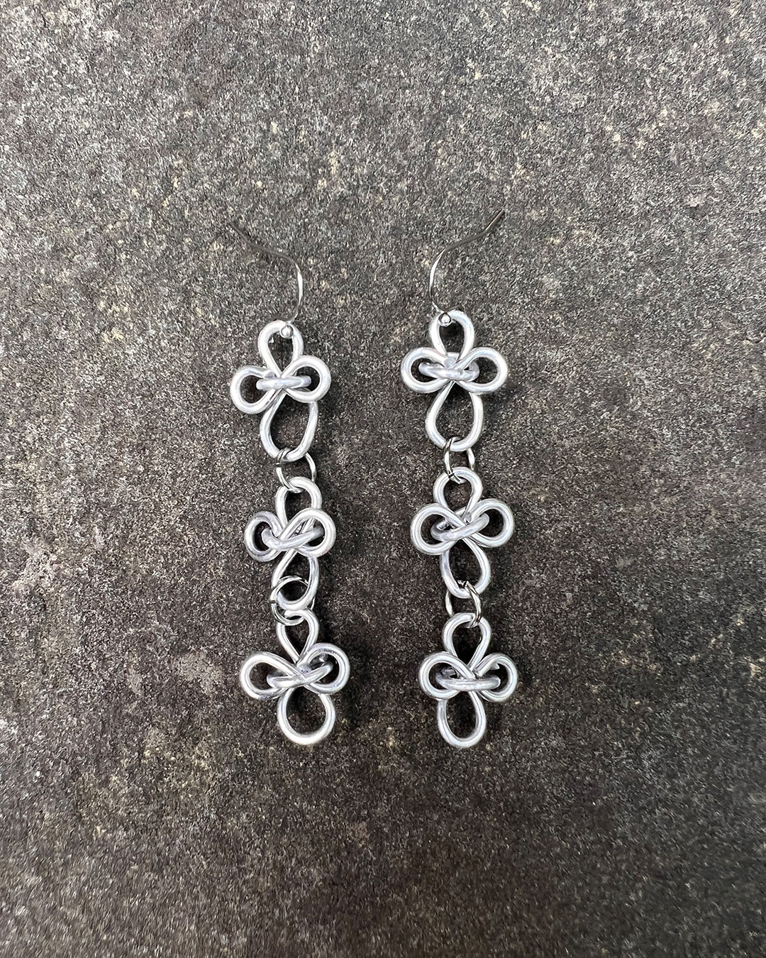Infinity Knots - Triple Clover Earrings