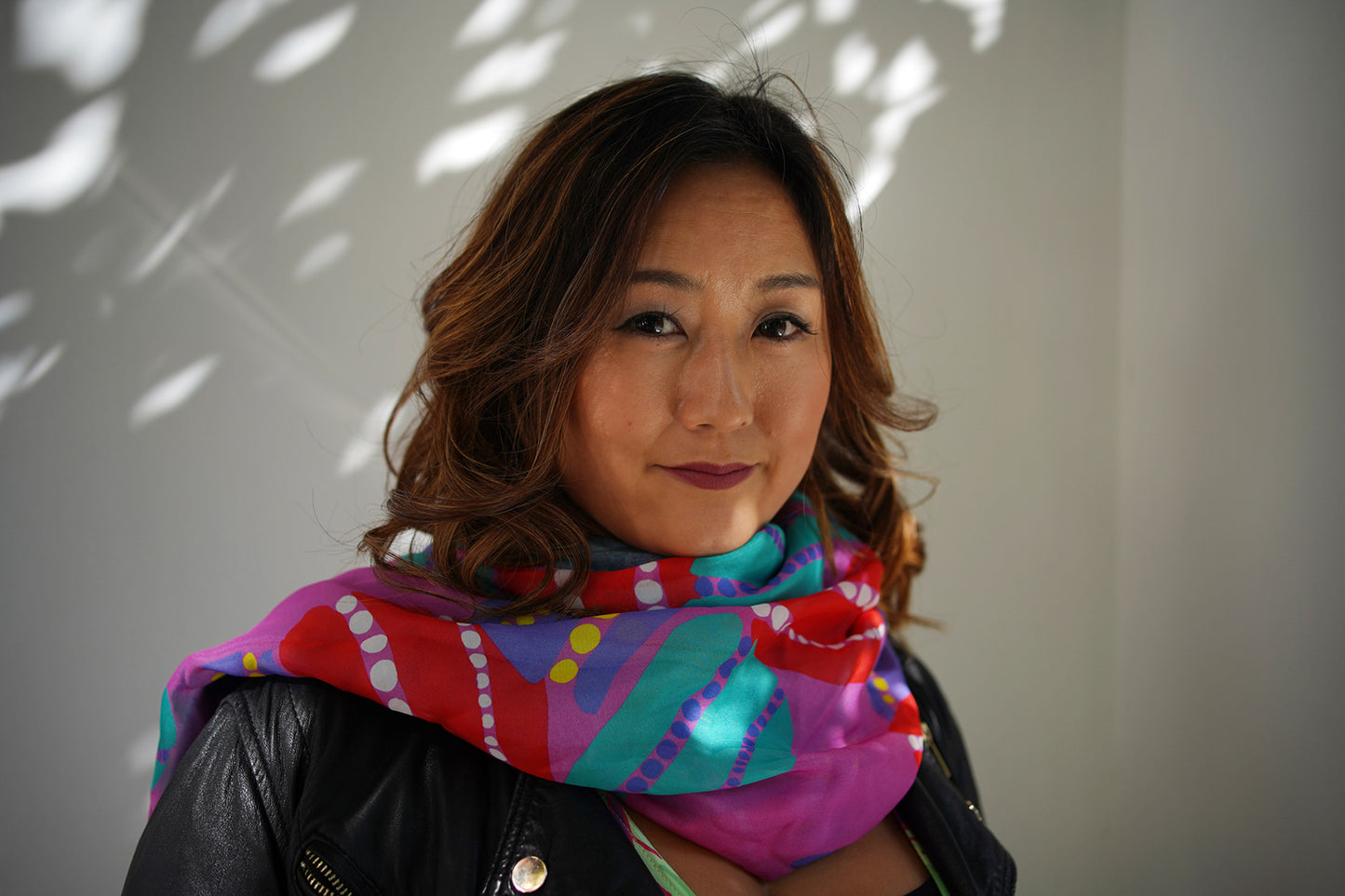 Pink Anemone Scarf - Cashmere and Silk Chiffon | cukimber designs