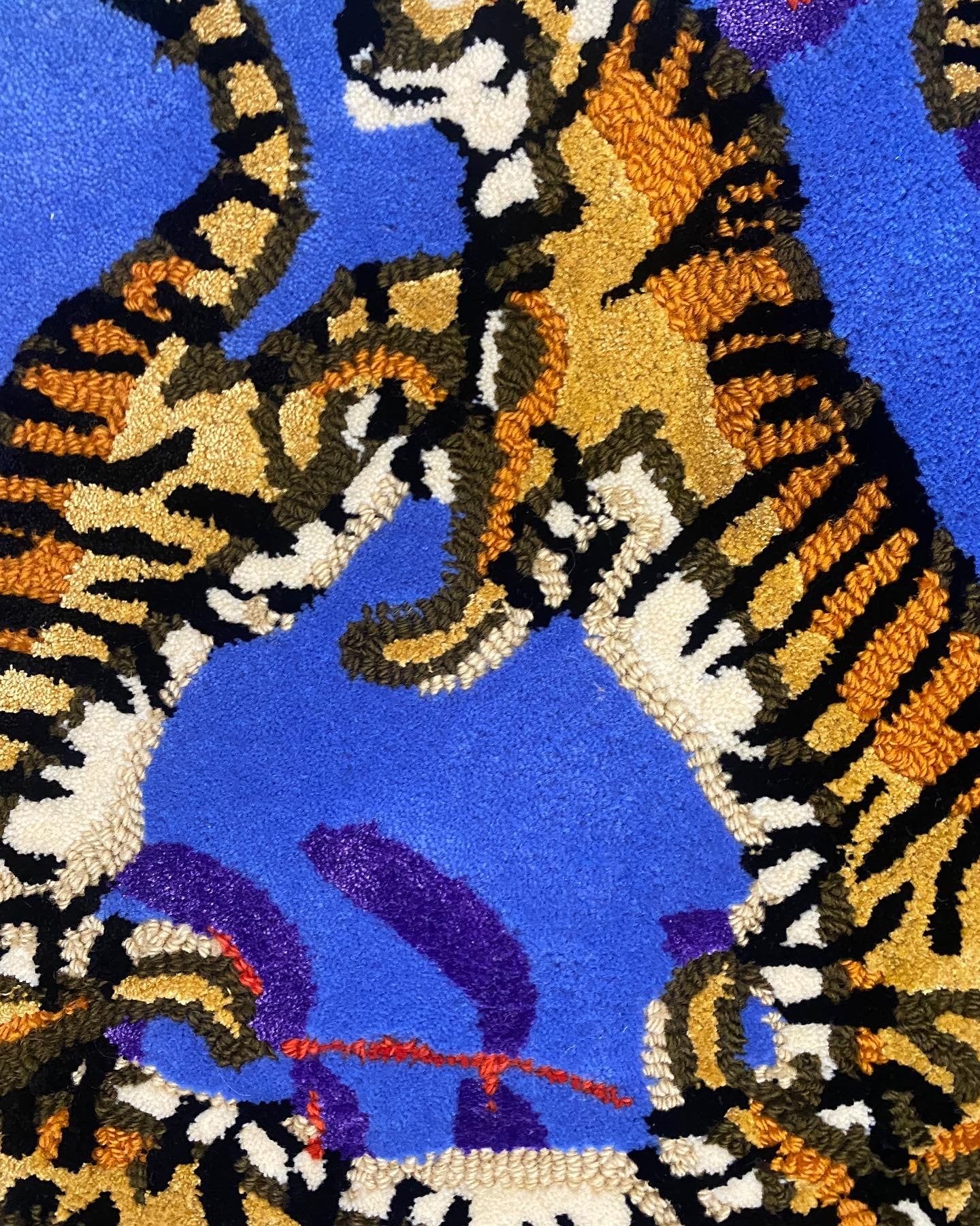 Roaring Tiger Carpet - Periwinkle