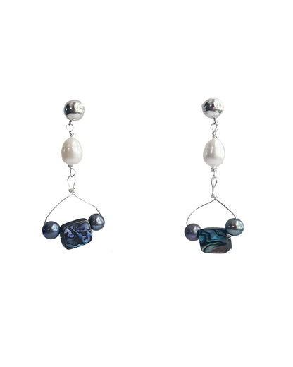 Semifine Abalone Pearl Earrings | cukimber designs
