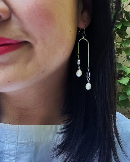 Semifine Pearl Earrings | cukimber designs