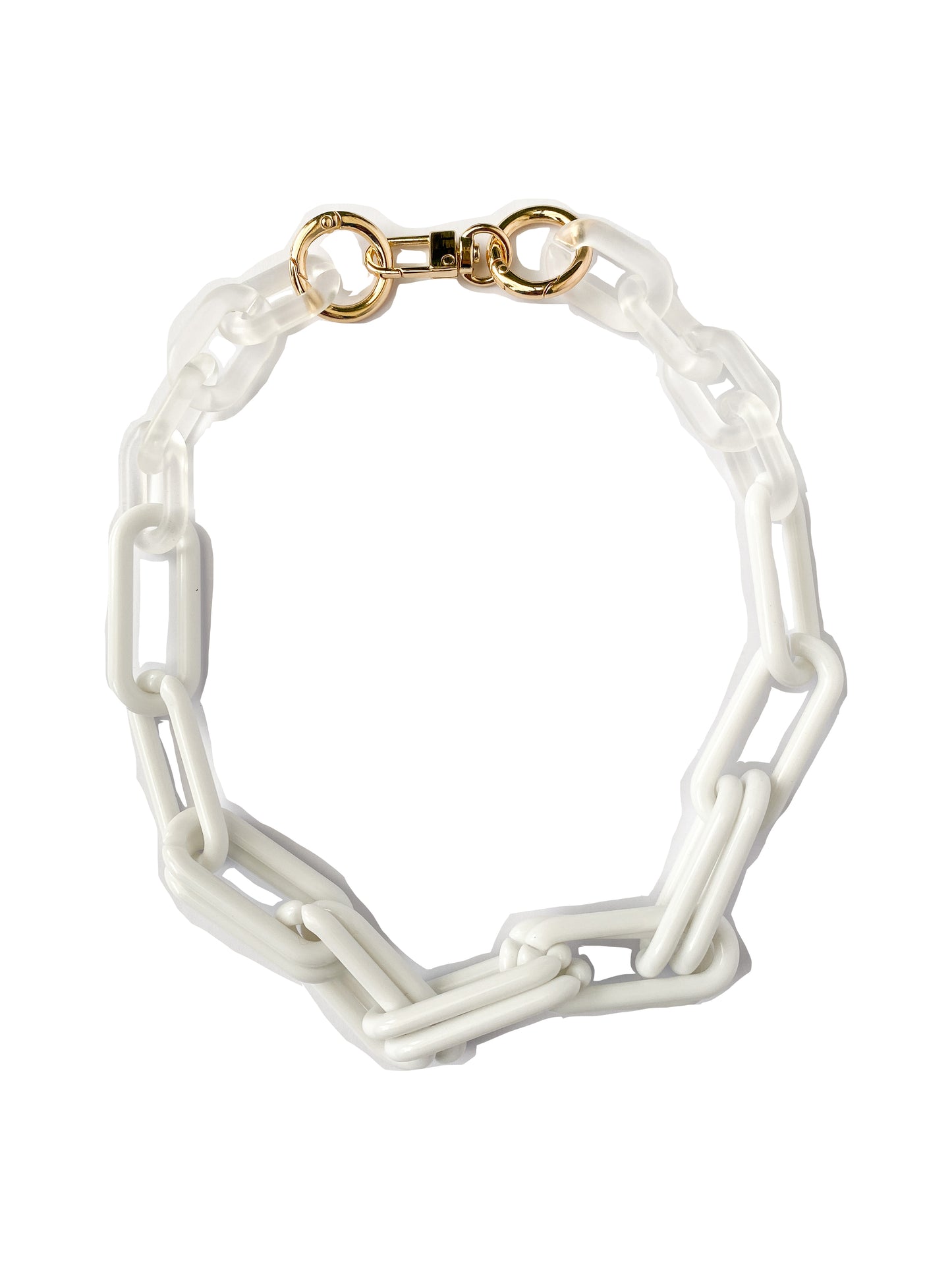 Infinite Colors Necklace -  Opaque White