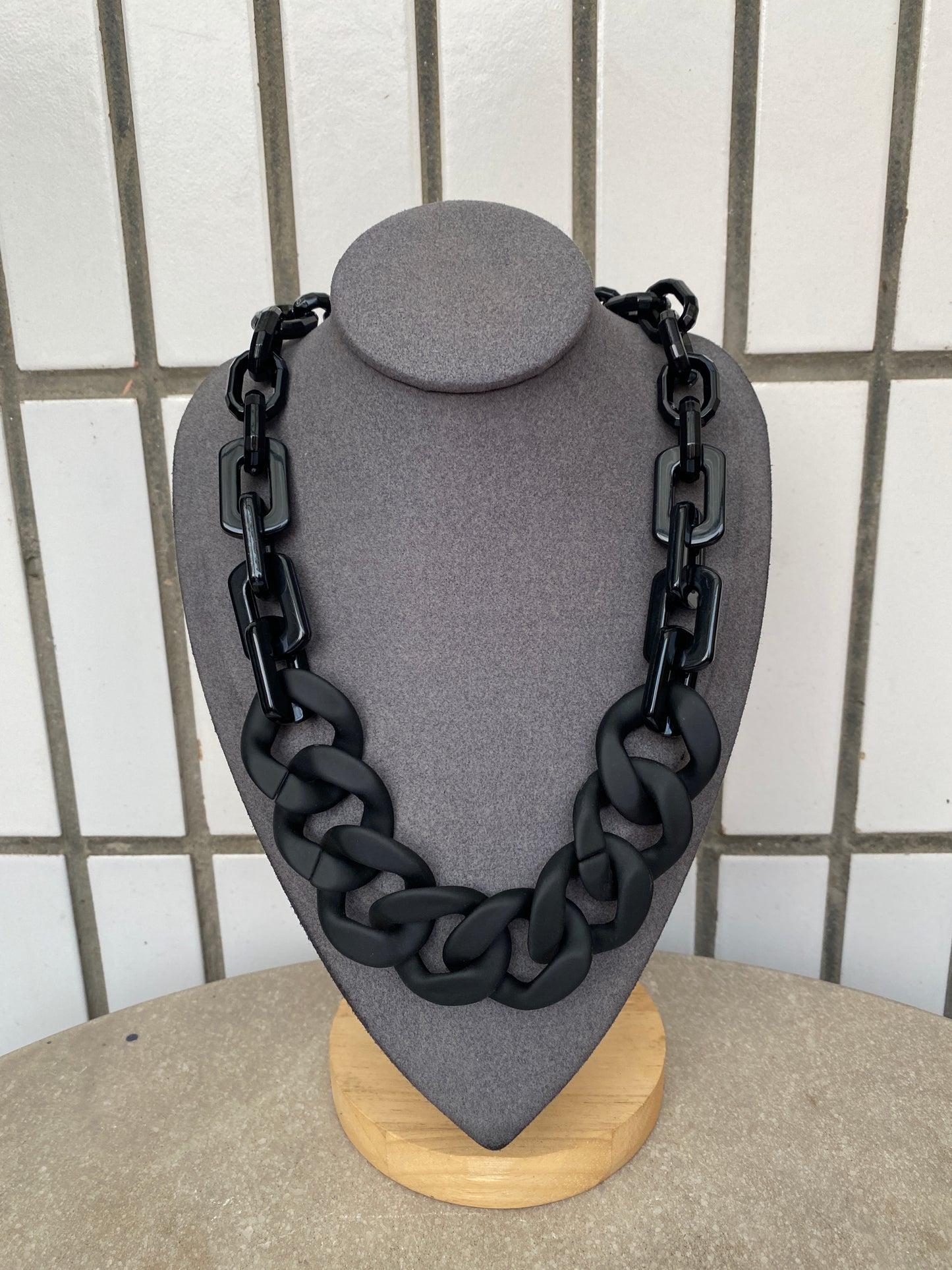 Infinite Colors Black Matte Necklace  | cukimber designs
