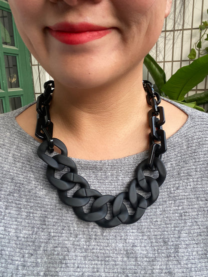Infinite Colors Black Matte Necklace  | cukimber designs