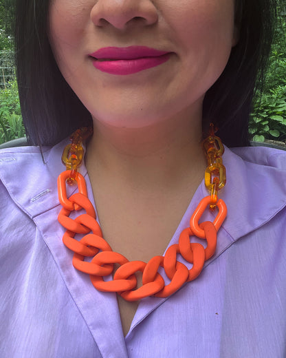 Infinite Colors Necklace - Orange