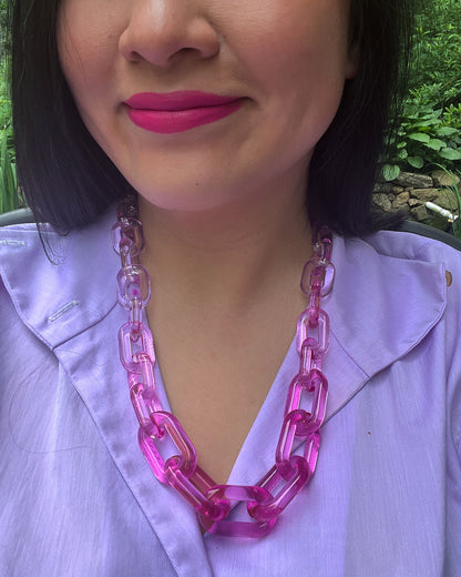 Infinite Colors Erika Necklace - Pink Gradient