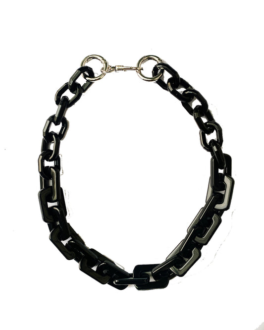 Infinite Colors - Black Rectangle Necklace  | cukimber designs