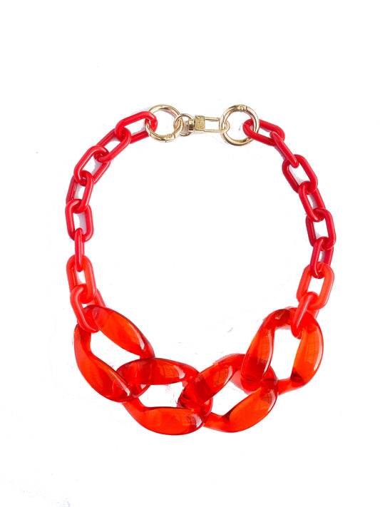 Infinite Colors Necklace - Opaque Red