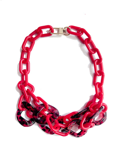 Infinite Colors Eartha Necklace - Red Tortoise