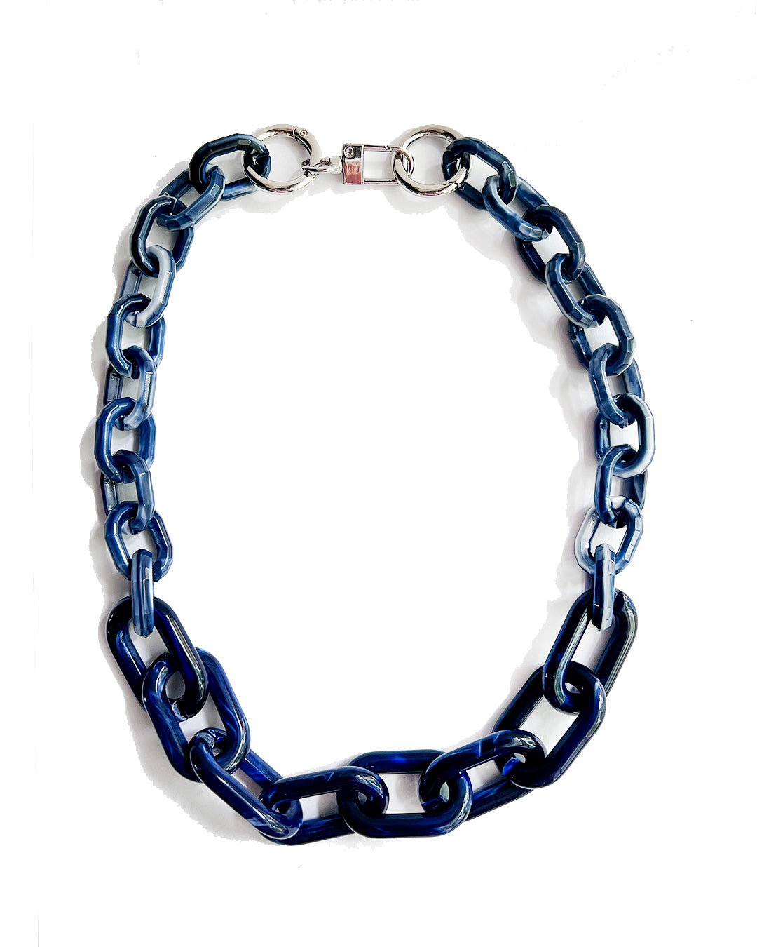 Infinite Colors Tricia Necklace - Navy Blue Chain