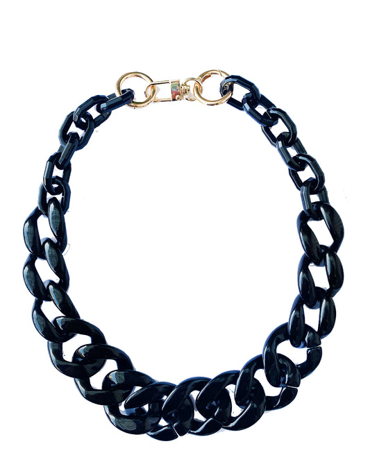 Infinite Colors Lindsay 2 Necklace - Black Links