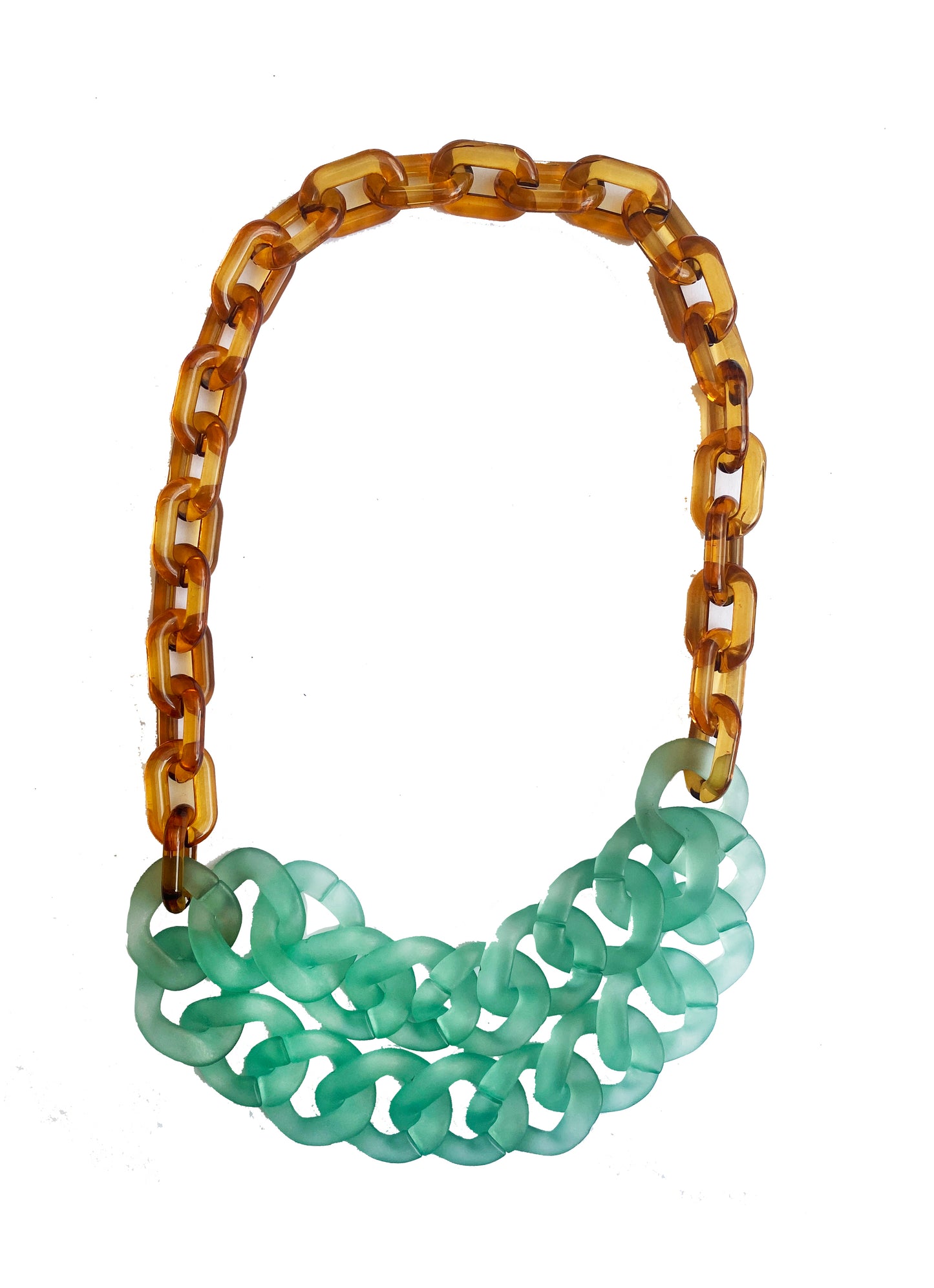 Infinite Colors Hannah Necklace - Teal Brown