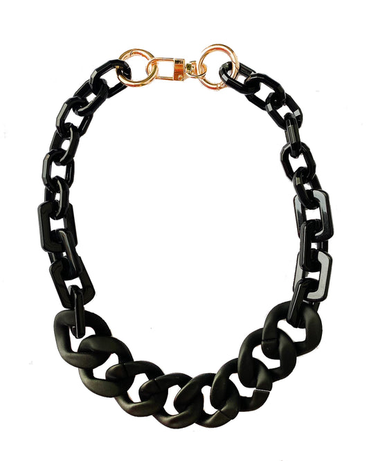 Infinite Colors Black Matte Necklace  | cukimber designs