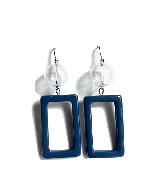 Baubles - Daphne Earrings in Navy  | cukimber designs