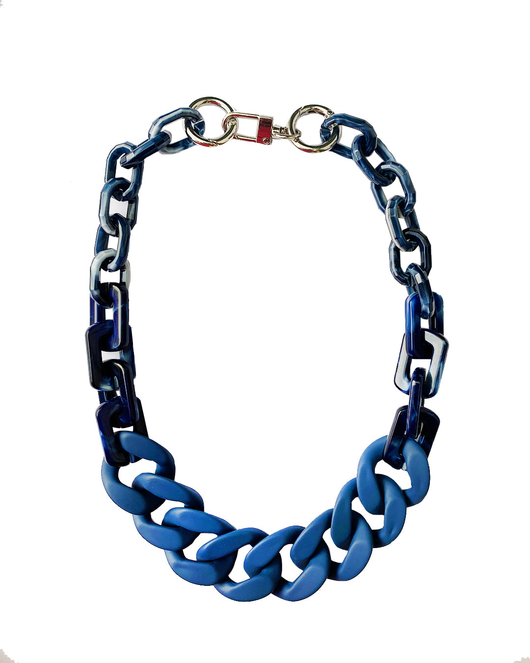 Infinite Colors Blue Matte Necklace  | cukimber designs