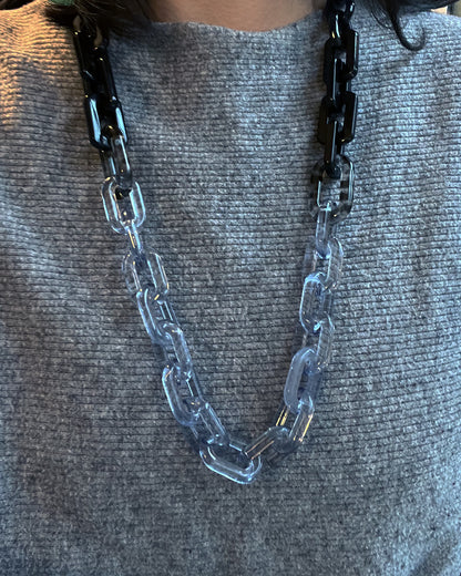 Infinite Colors Tracy Necklace - Gray Blue Navy