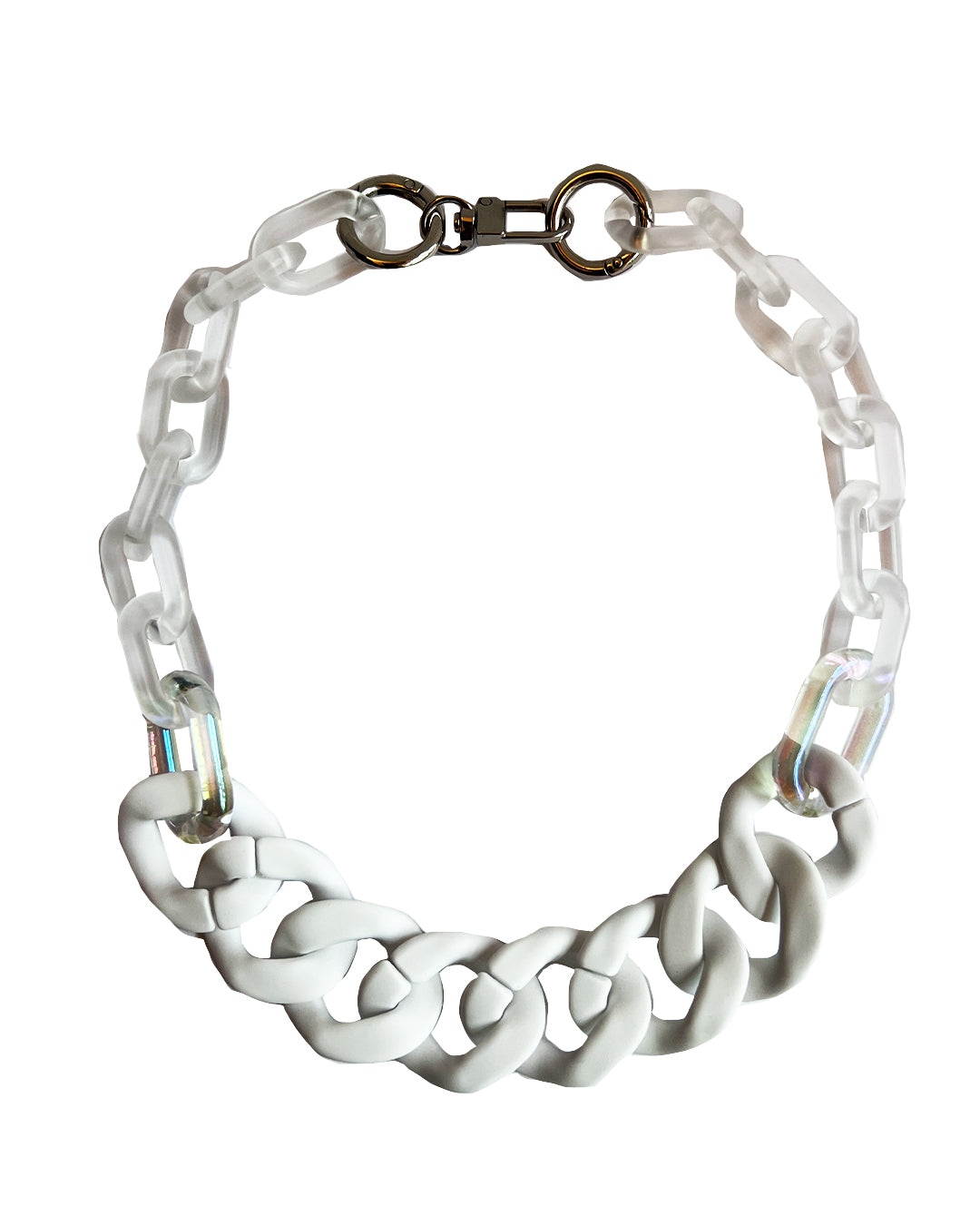 Infinite Colors Elena Necklace -  Matte White