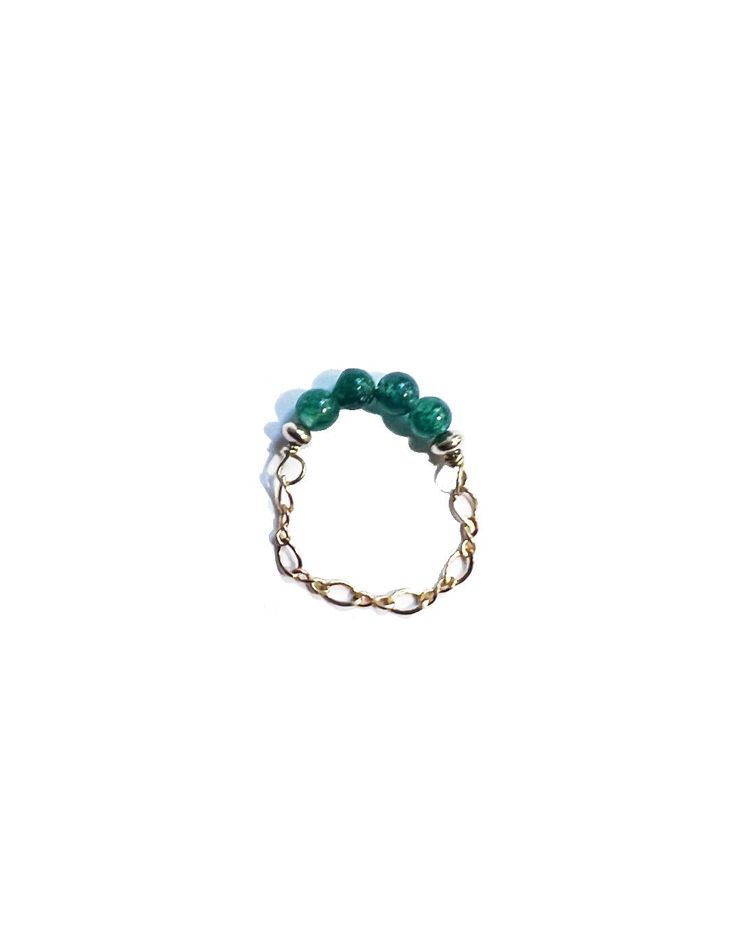 Semifine Jade Chain Ring | cukimber designs