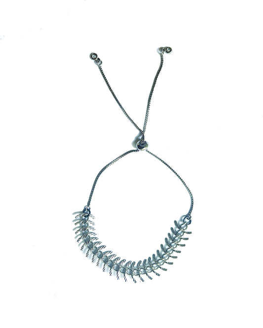 Semifine Sterling Silver Fishbone Bracelet | cukimber designs