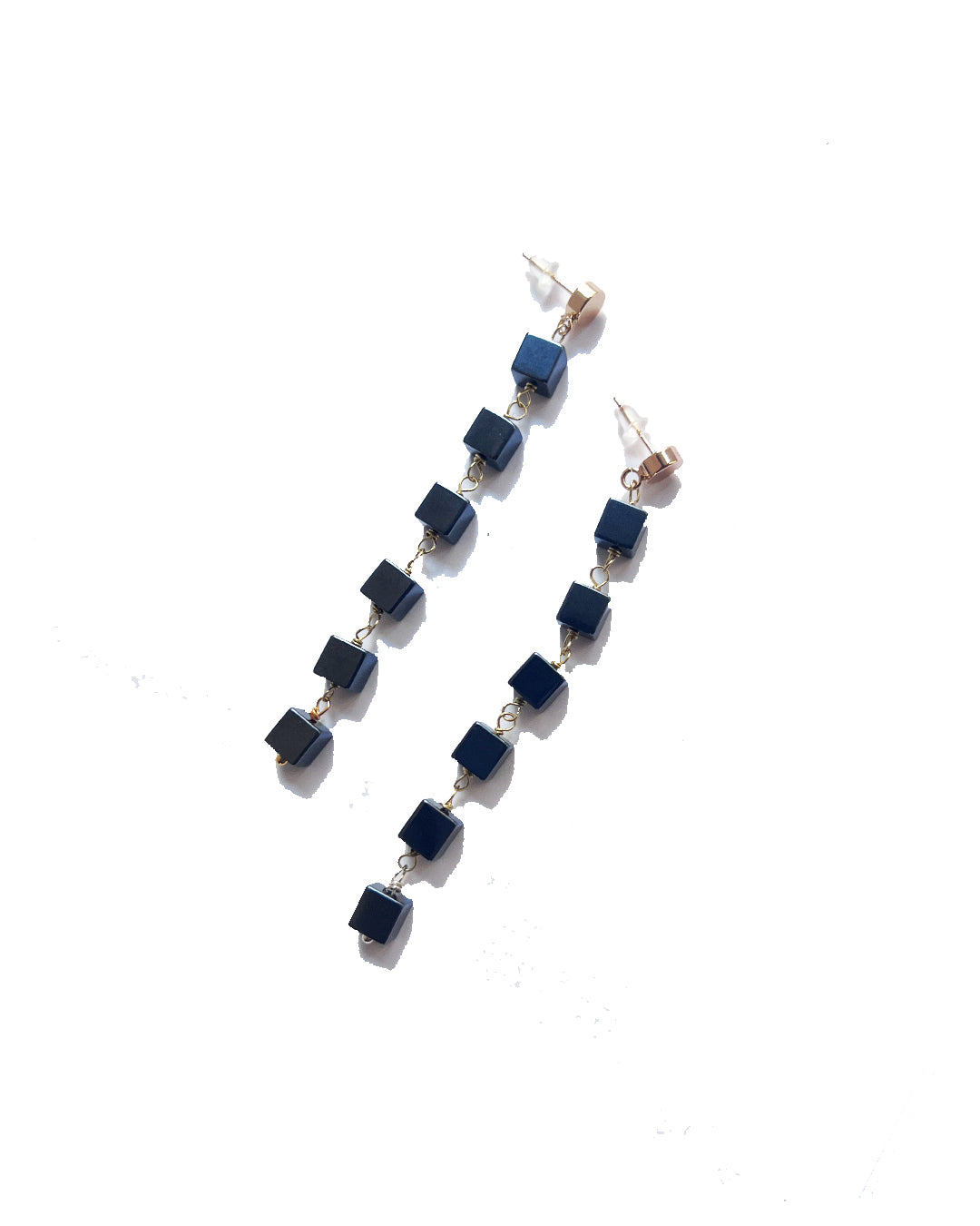 Semifine Hematite Dangle Earrings | cukimber designs