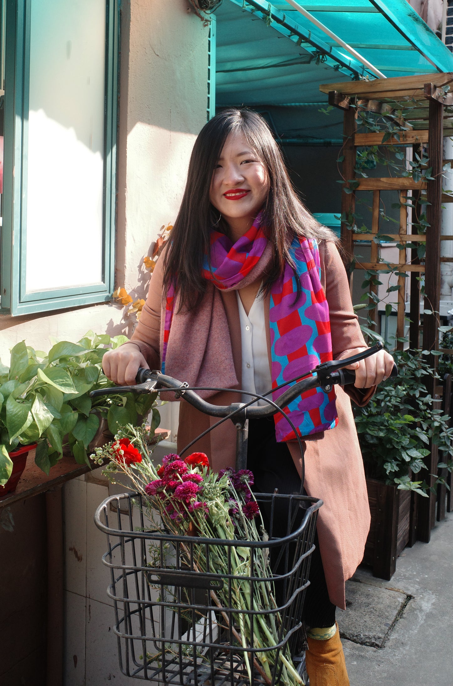 Light Brown / Jellybean Scarf