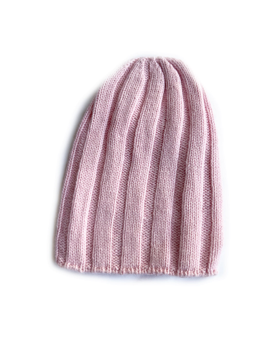 Pink Ribbed Cashmere Beanie | cukimber designs