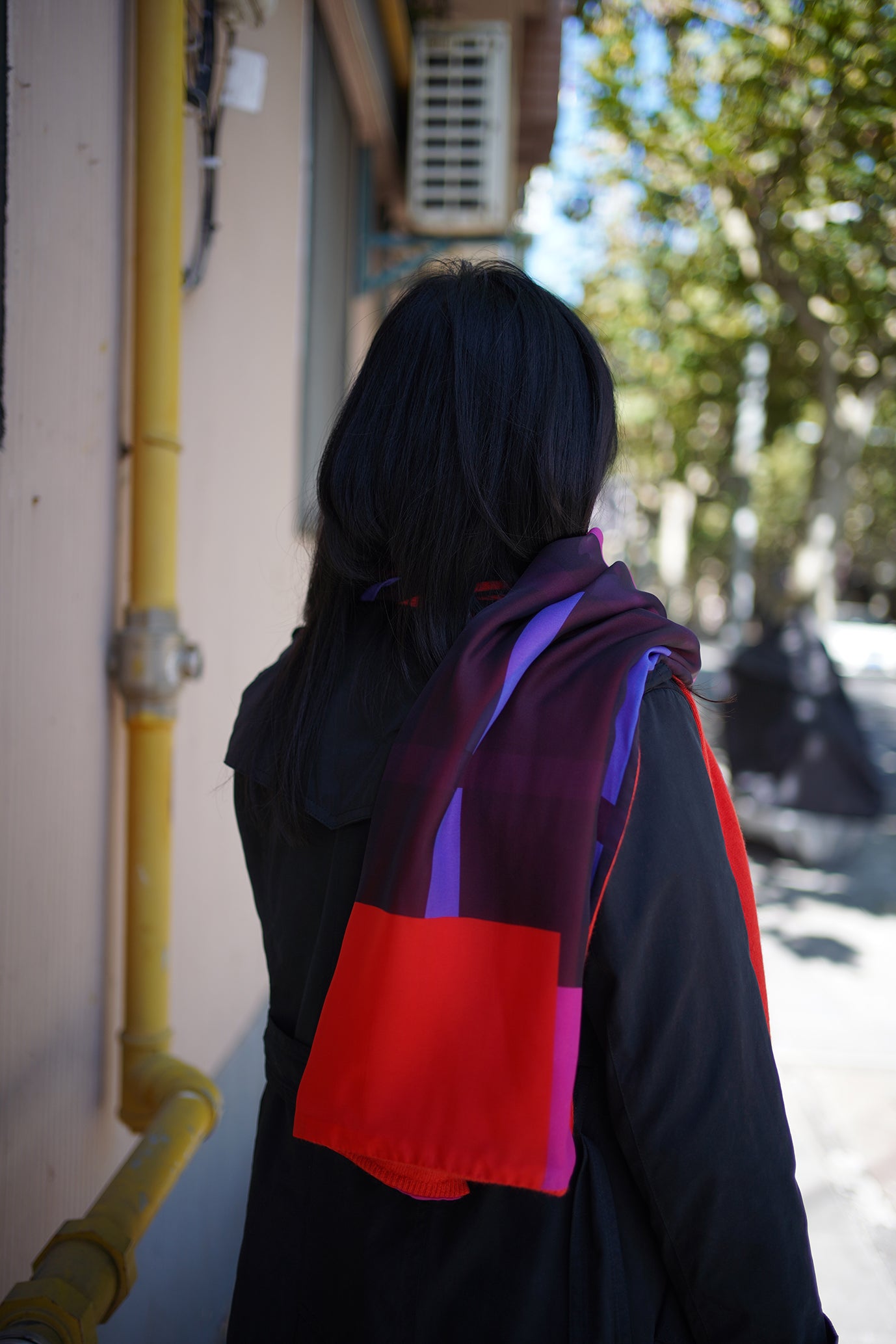 More Is More / Orange Red Scarf