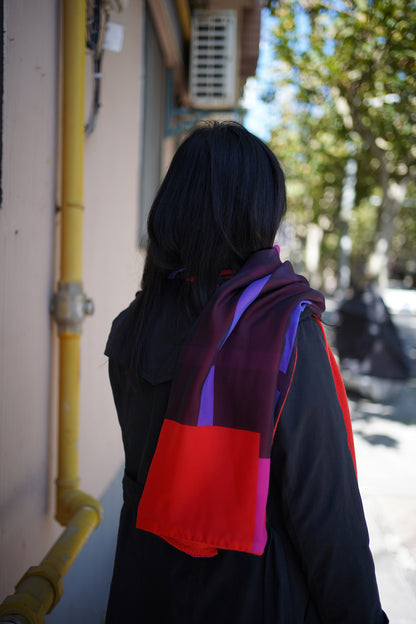 More Is More / Orange Red Scarf