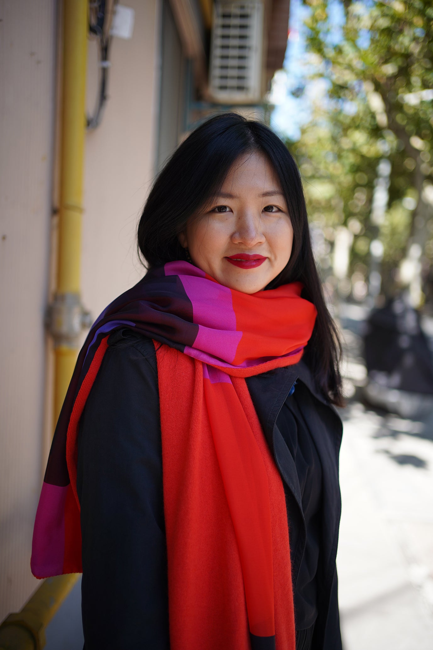 More Is More / Orange Red Scarf