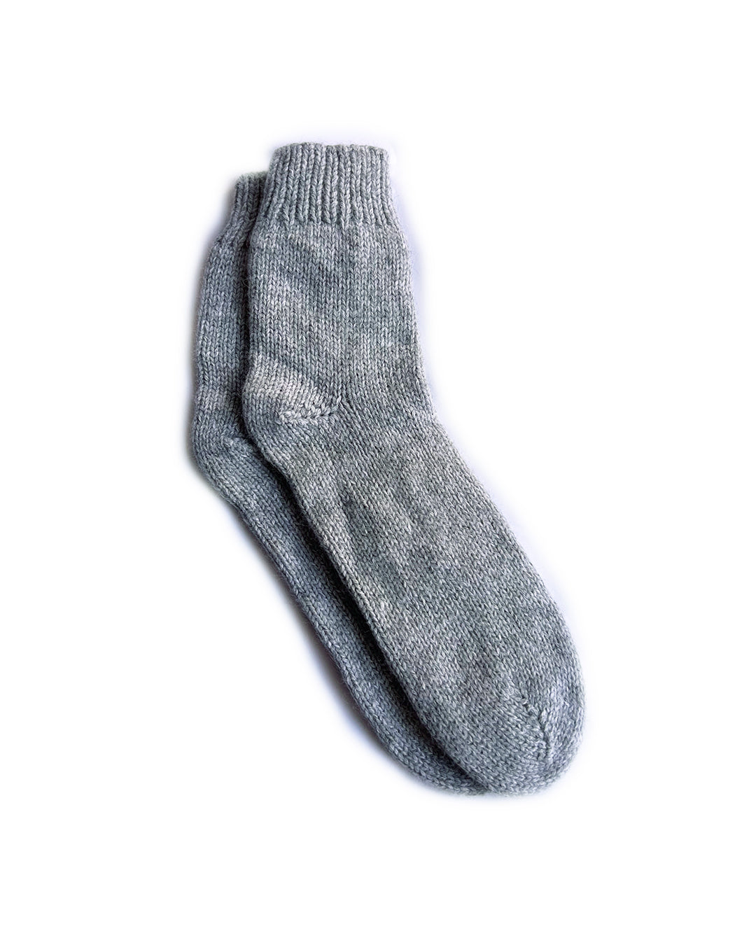 Thick Light Gray Cashmere Socks | cukimber designs