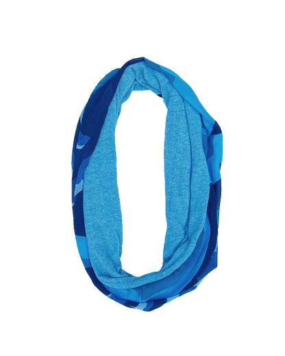 Blue Waves Infinity Cashmere Silk Chiffon Scarf | cukimber designs
