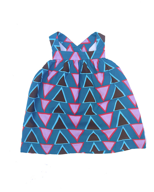 Stacked Triangles Baby Dress | cukimber designs